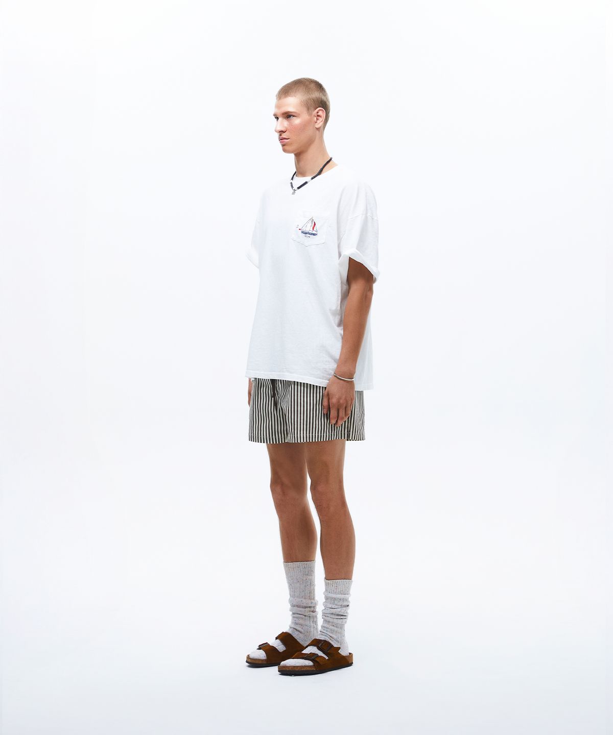 선데이후르츠마켓(SUNDAY FRUIT MARKET) BOAT POCKET TEE IVORY