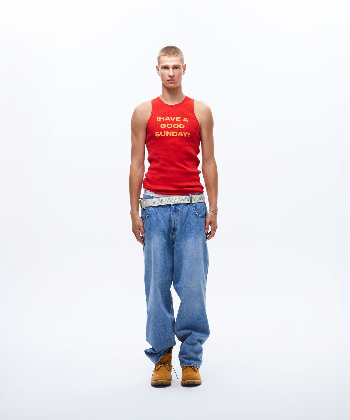 선데이후르츠마켓(SUNDAY FRUIT MARKET) GOOD SUNDAY SLEEVELESS RED