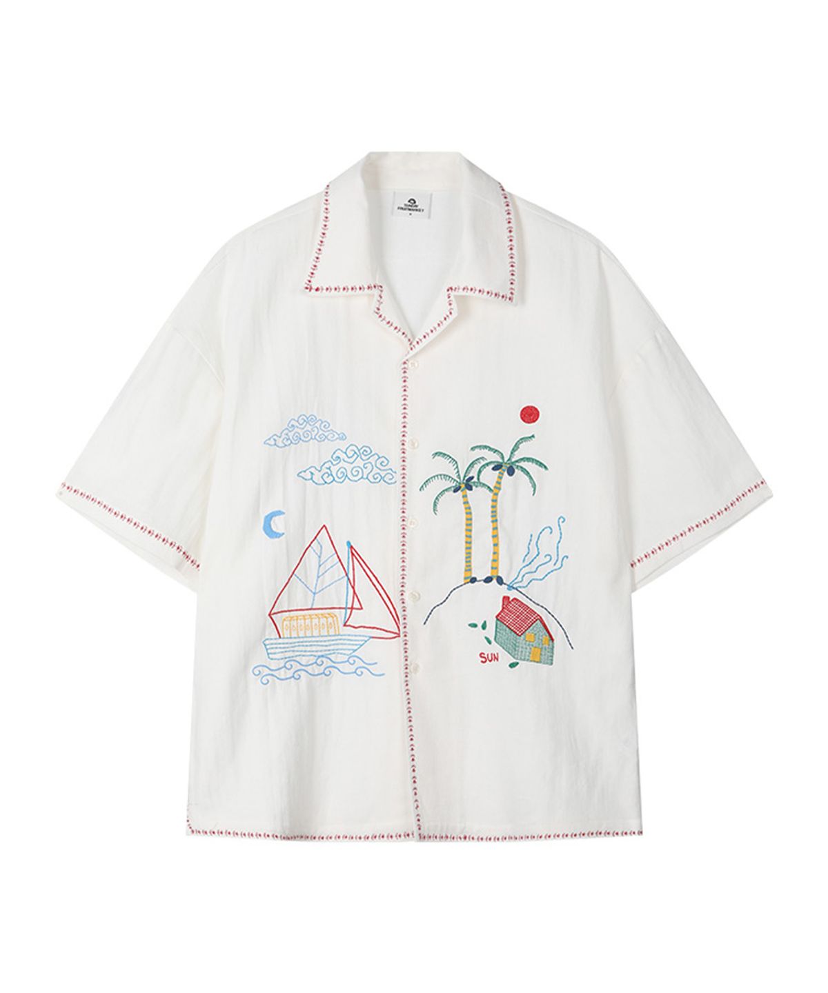 선데이후르츠마켓(SUNDAY FRUIT MARKET) SUN BEACH SHIRT IVORY