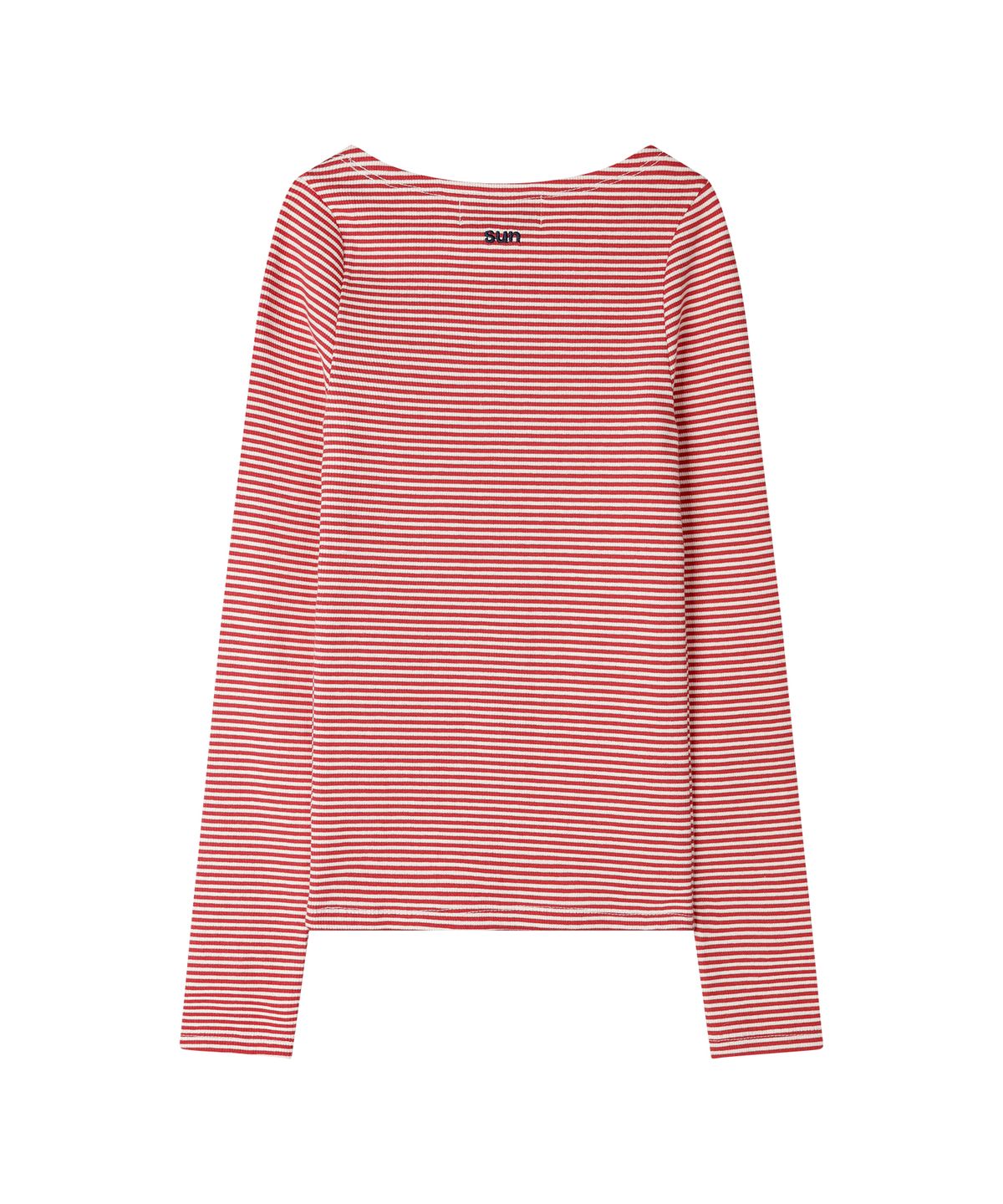 선데이후르츠마켓(SUNDAY FRUIT MARKET) W) STRIPE BOATNECK TEE RED