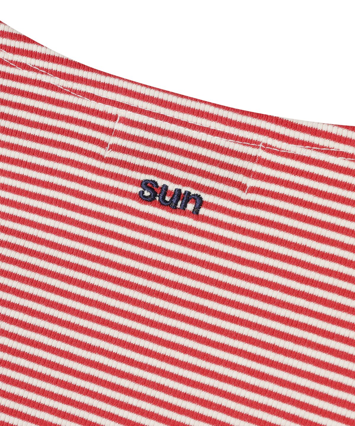 선데이후르츠마켓(SUNDAY FRUIT MARKET) W) STRIPE BOATNECK TEE RED
