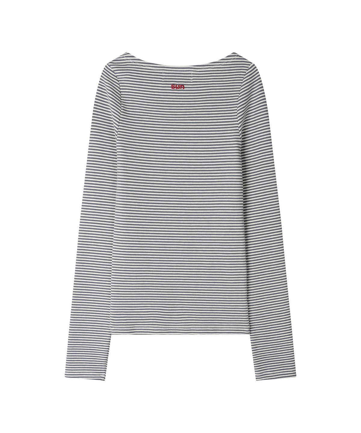 선데이후르츠마켓(SUNDAY FRUIT MARKET) W) STRIPE BOATNECK TEE NAVY