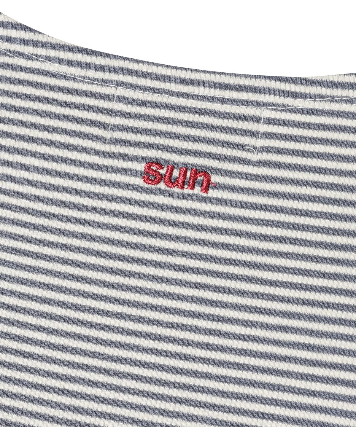 선데이후르츠마켓(SUNDAY FRUIT MARKET) W) STRIPE BOATNECK TEE NAVY
