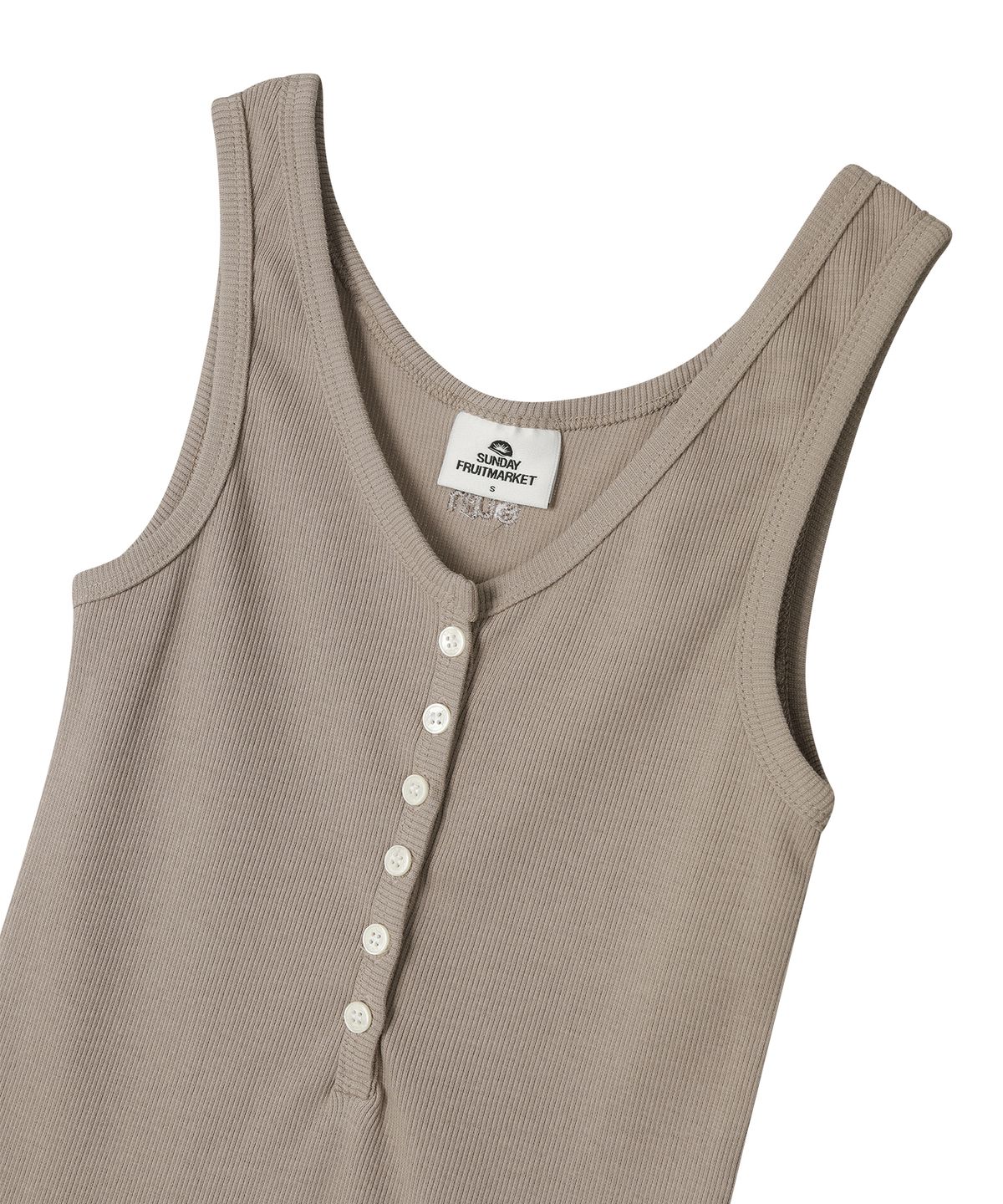 선데이후르츠마켓(SUNDAY FRUIT MARKET) W) BUTTON SLEEVELESS BEIGE