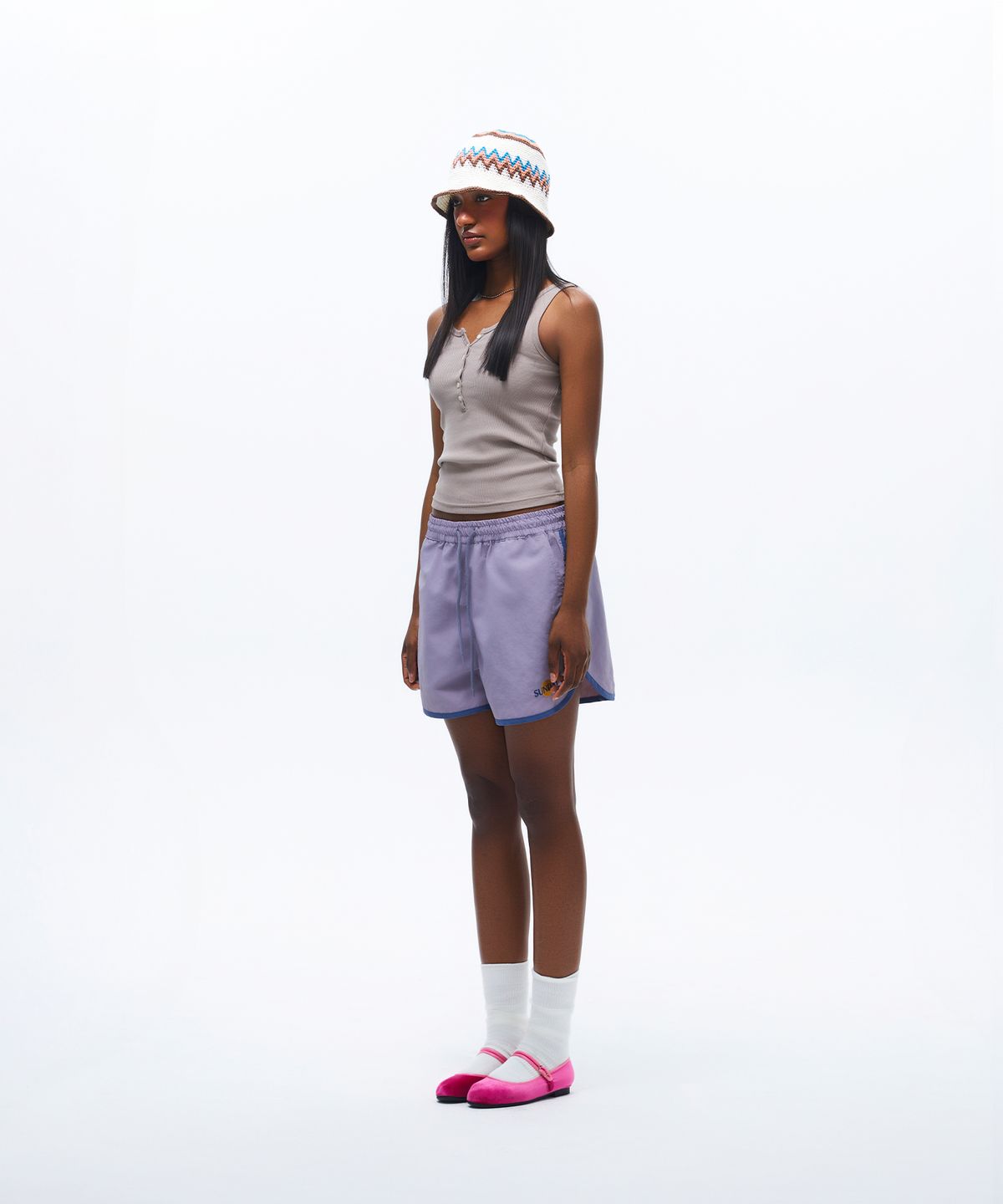 선데이후르츠마켓(SUNDAY FRUIT MARKET) W) BUTTON SLEEVELESS BEIGE