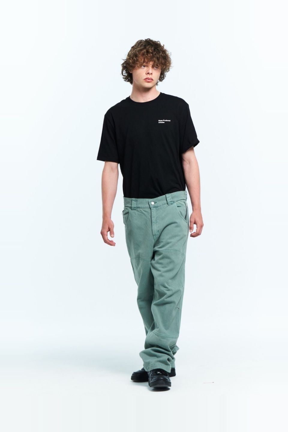MUSINSA公式 | PLASTICPRODUCT MPa CALF POCKET PANTS (EMERALD)