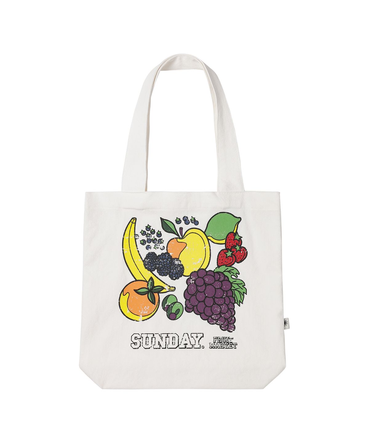 선데이후르츠마켓(SUNDAY FRUIT MARKET) FRUIT WASHED TOTE BAG IVORY