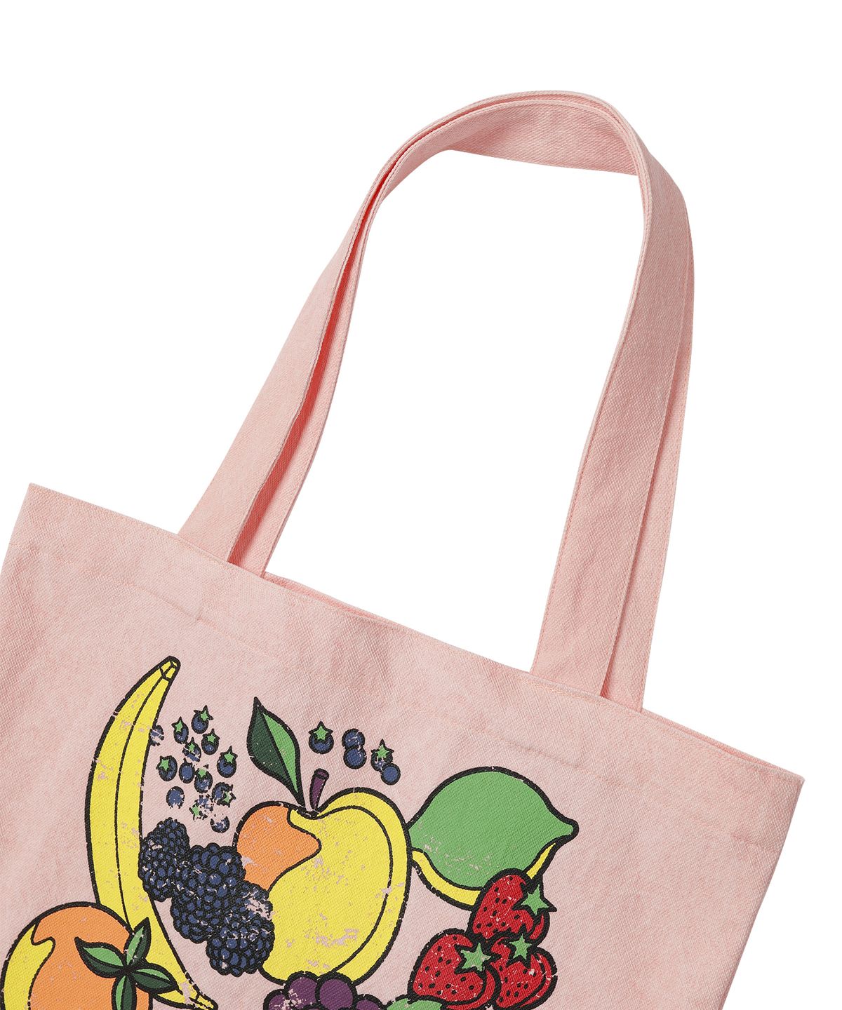 선데이후르츠마켓(SUNDAY FRUIT MARKET) FRUIT WASHED TOTE BAG PINK