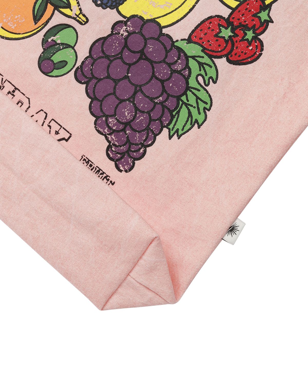 선데이후르츠마켓(SUNDAY FRUIT MARKET) FRUIT WASHED TOTE BAG PINK