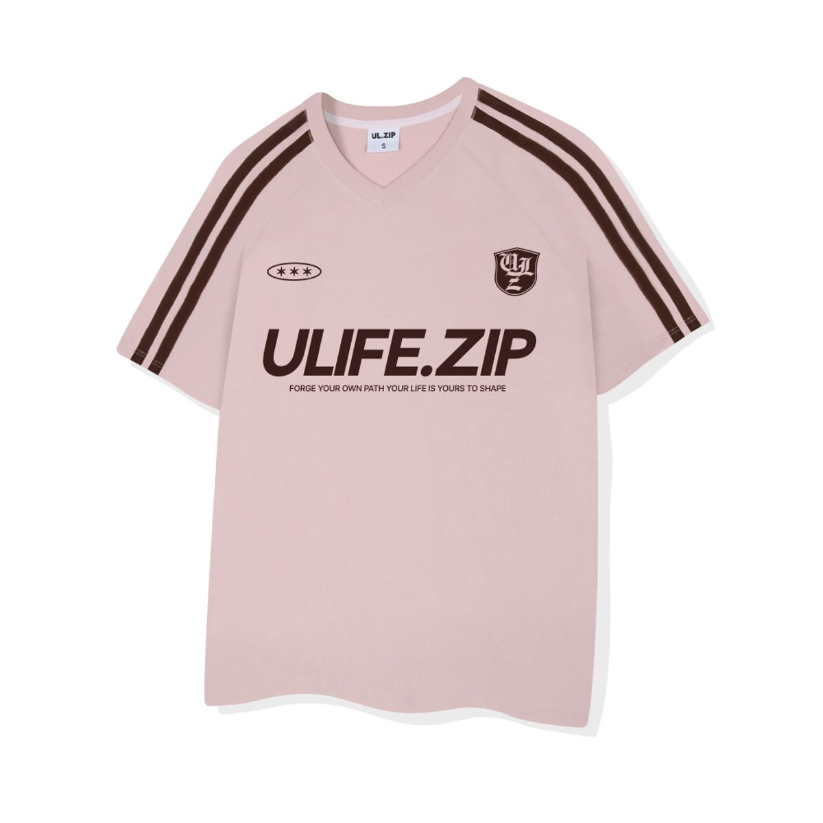 유라이프지(ULIFEZIP) 챔피언스타 오버핏 트랙 브이넥 반팔티 4 Color [ULZV_5005]