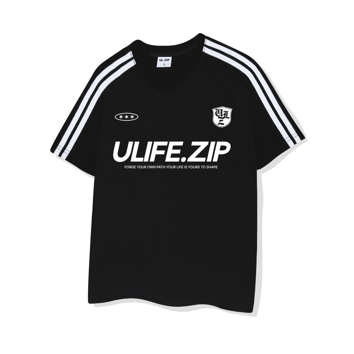 유라이프지(ULIFEZIP) 챔피언스타 오버핏 트랙 브이넥 반팔티 4 Color [ULZV_5005]