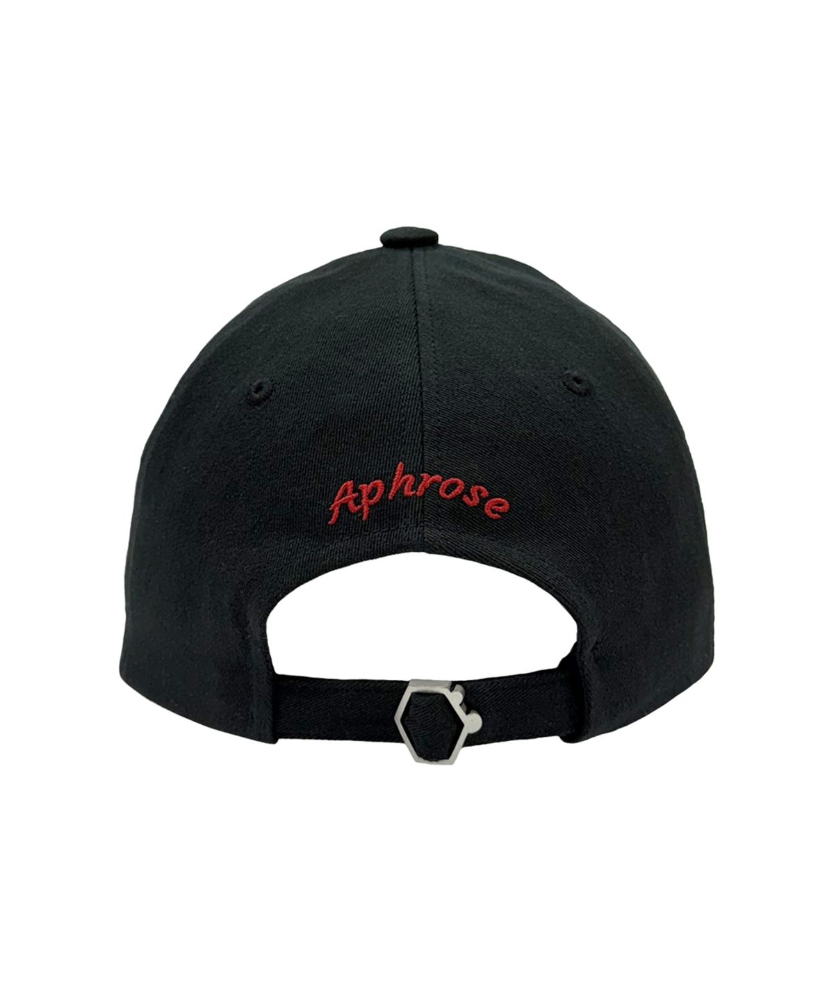 아프로즈(APHROSE) 로고 프레임 A 스티치 볼 캡(블랙)
