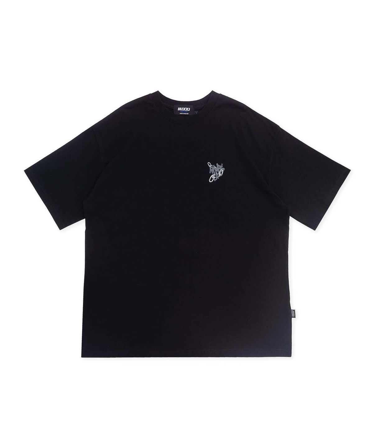 믹쓰제이(MIXXJ) CHAIN BIG LOGO TEE (BLACK)
