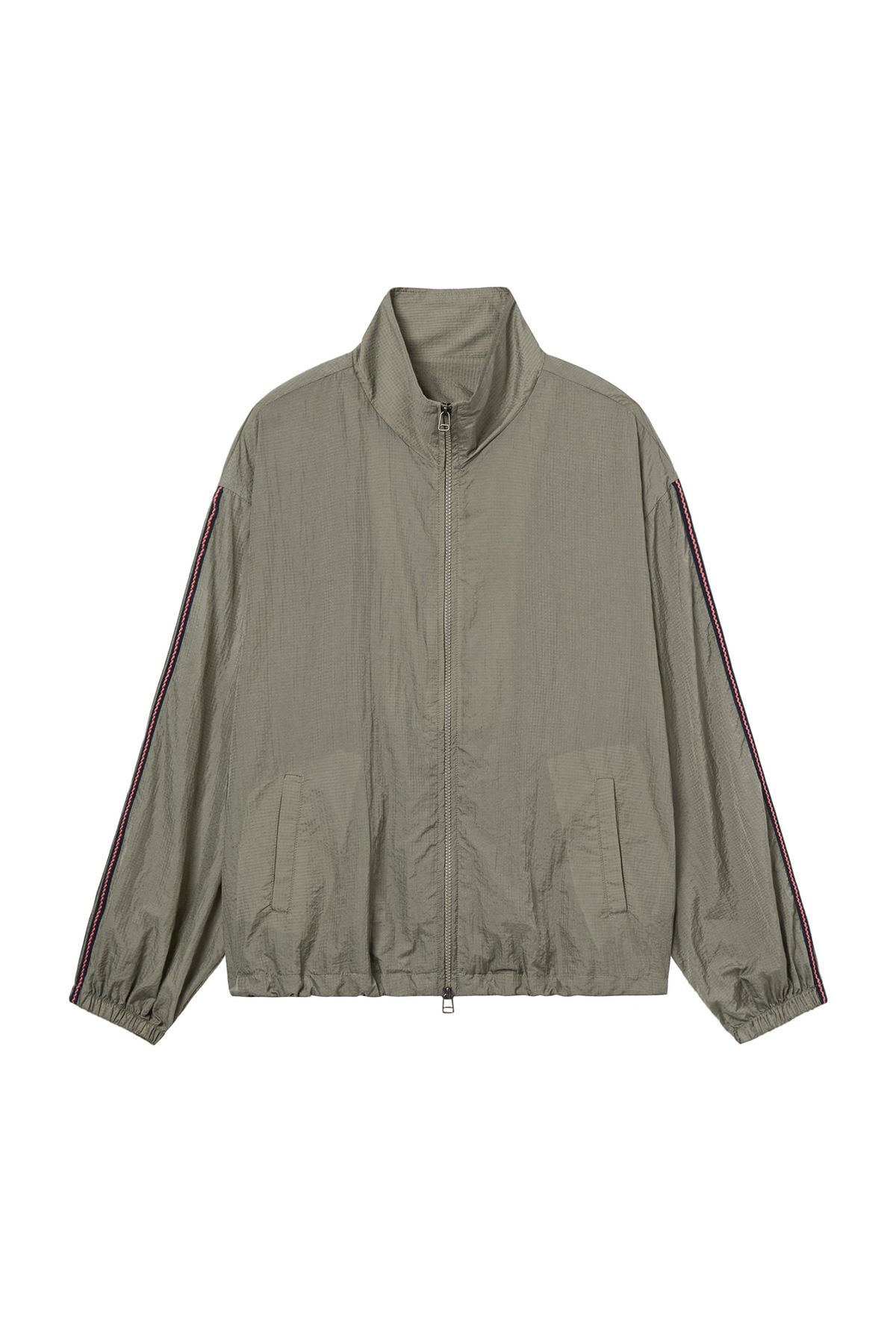 다이닛(DEINET) DEINET BACK LOGO TRACK JACKET IN KHAKI