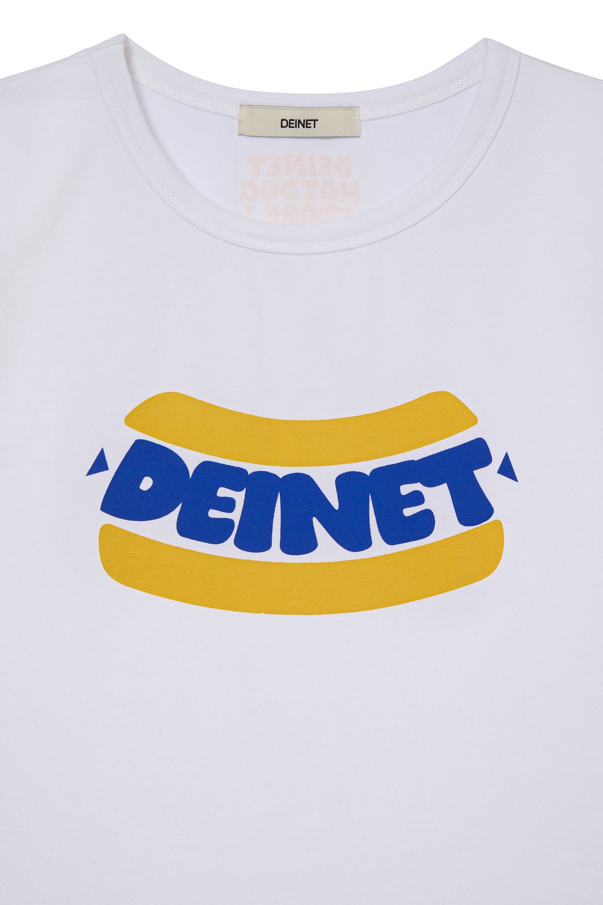 다이닛(DEINET) DEINET HOT DOG GRAPHICS T-SHIRTS IN WHITE