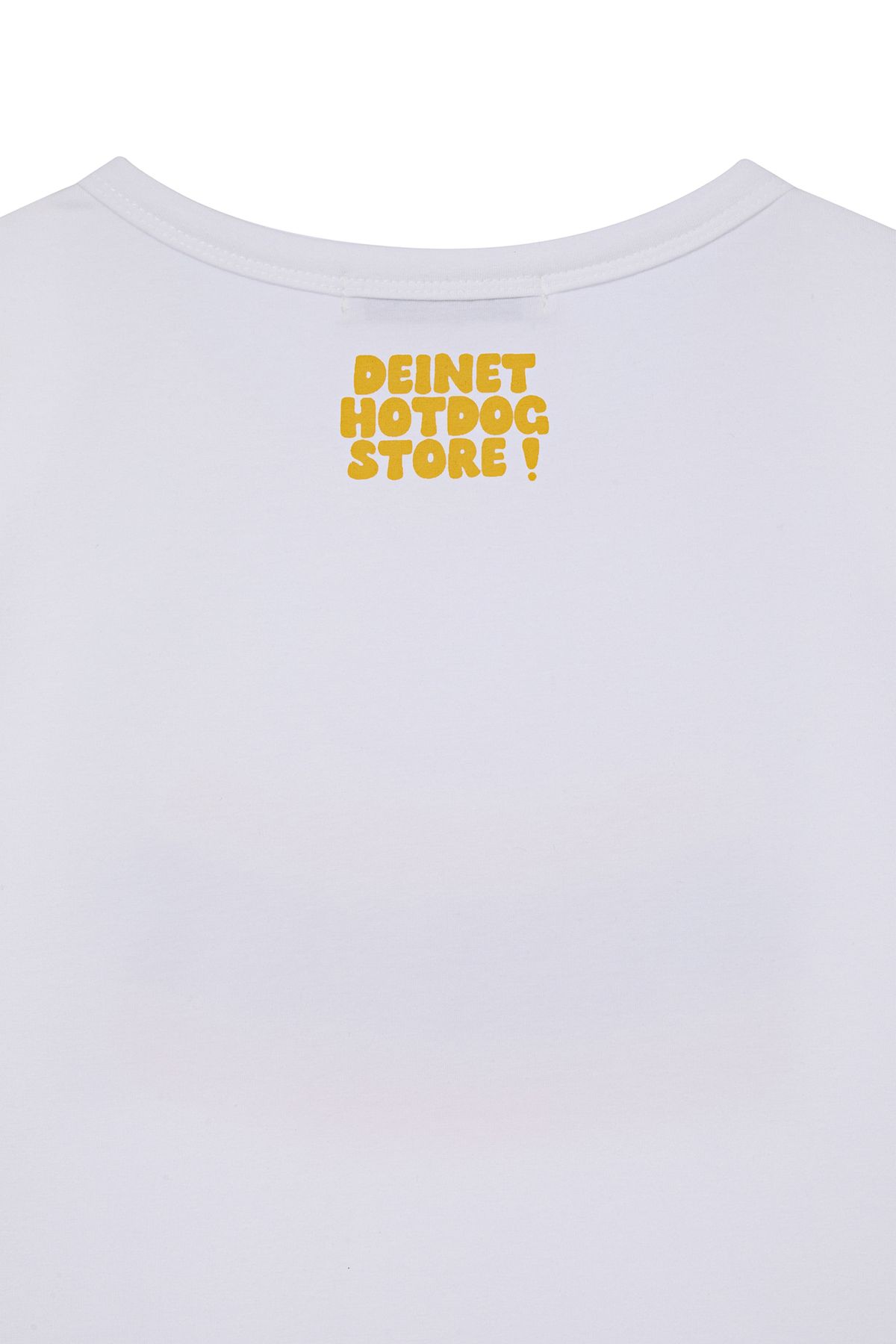 다이닛(DEINET) DEINET HOT DOG GRAPHICS T-SHIRTS IN WHITE