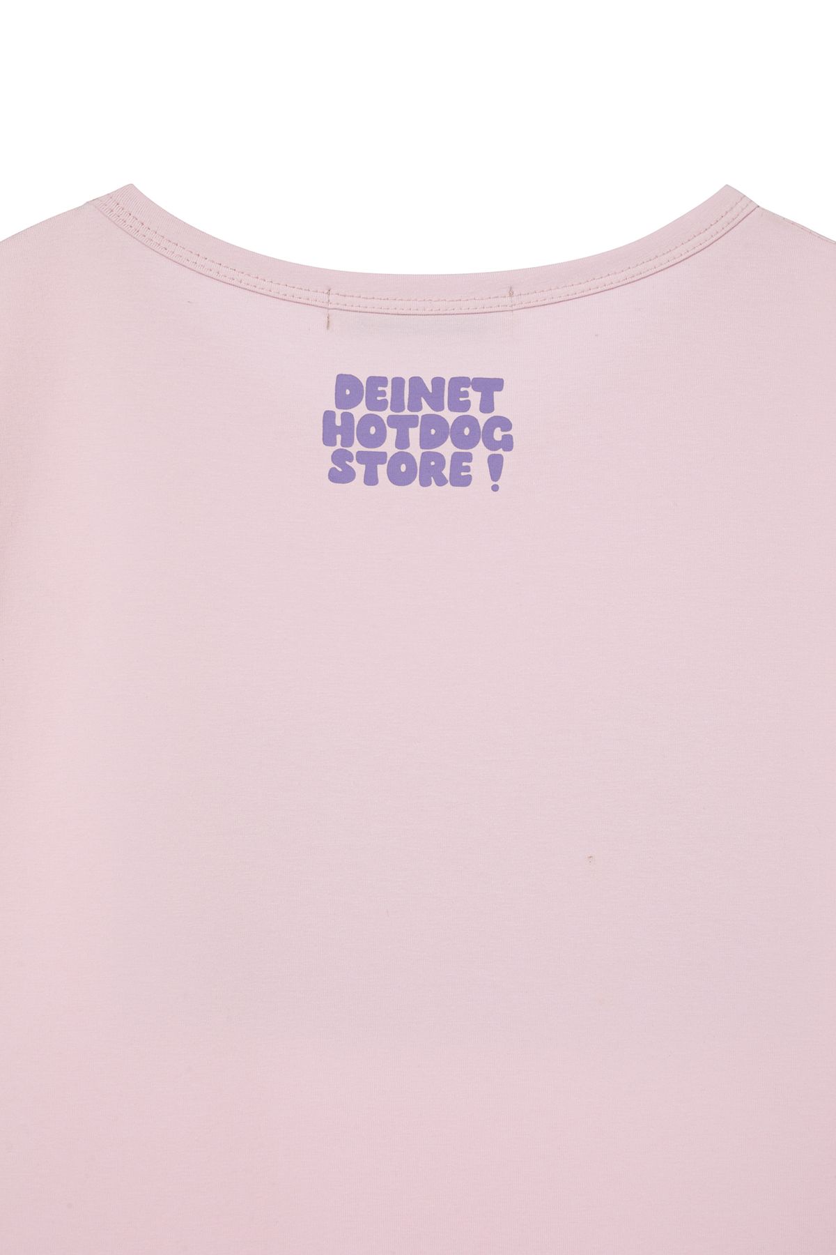 다이닛(DEINET) DEINET HOT DOG GRAPHICS T-SHIRTS IN PINK