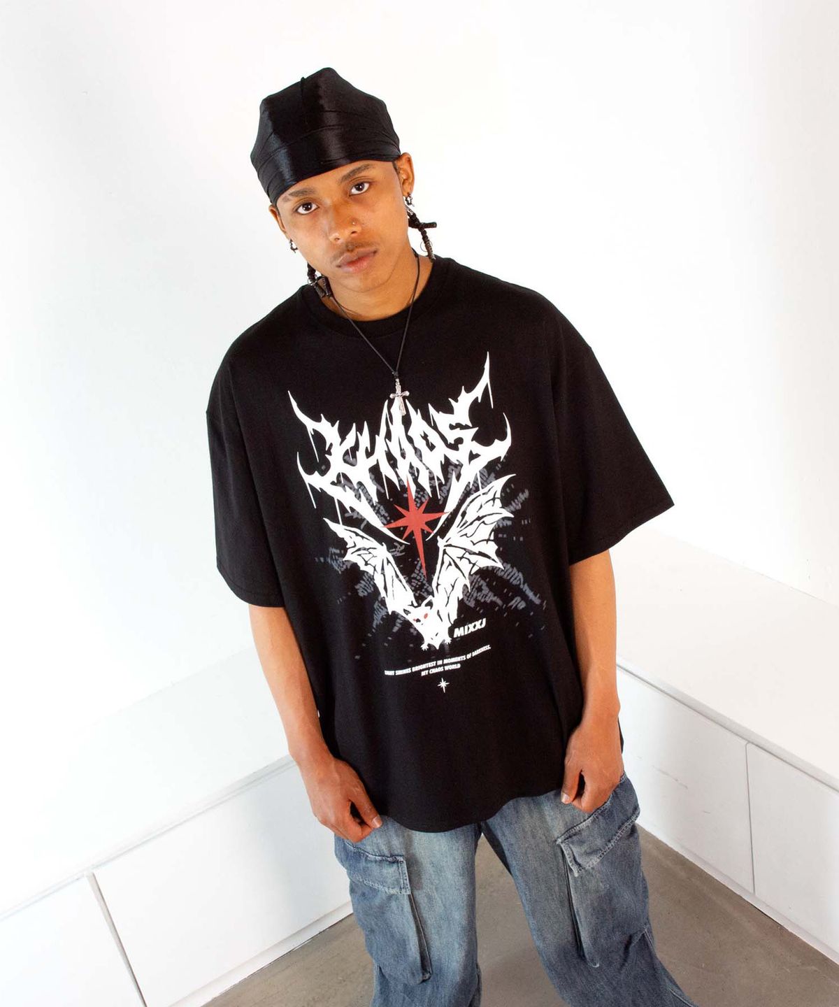 믹쓰제이(MIXXJ) BAT TEE (BLACK)