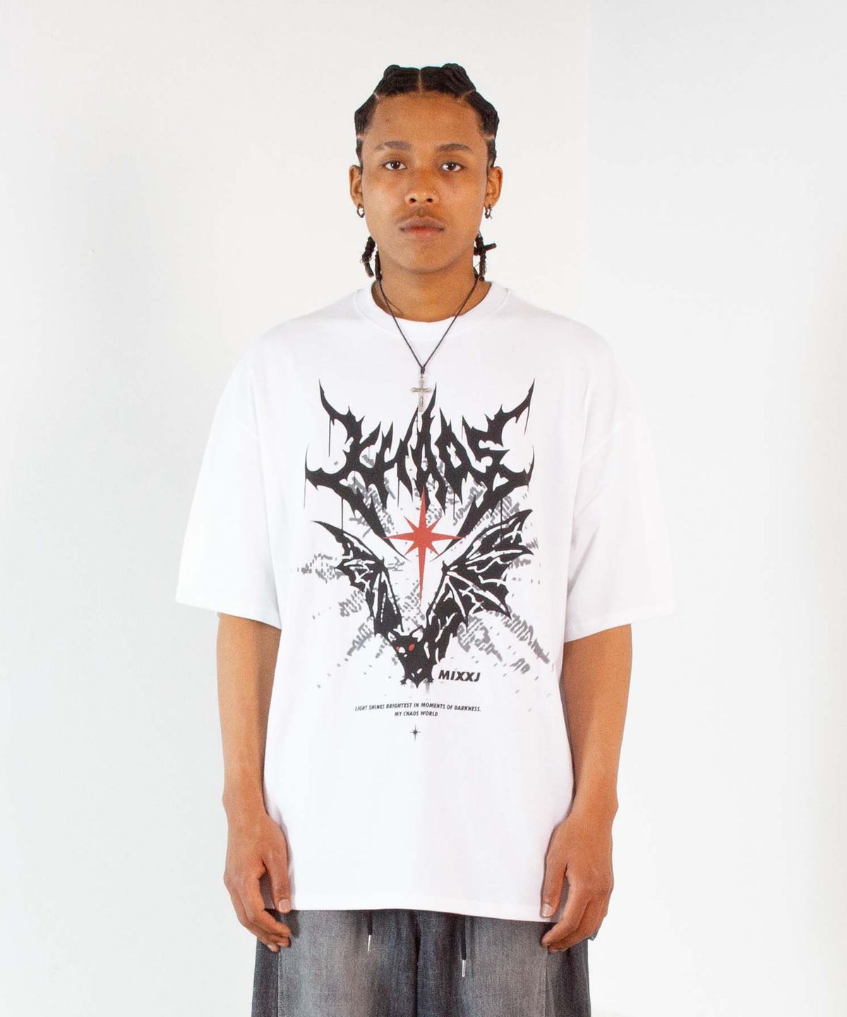 믹쓰제이(MIXXJ) BAT TEE (WHITE)
