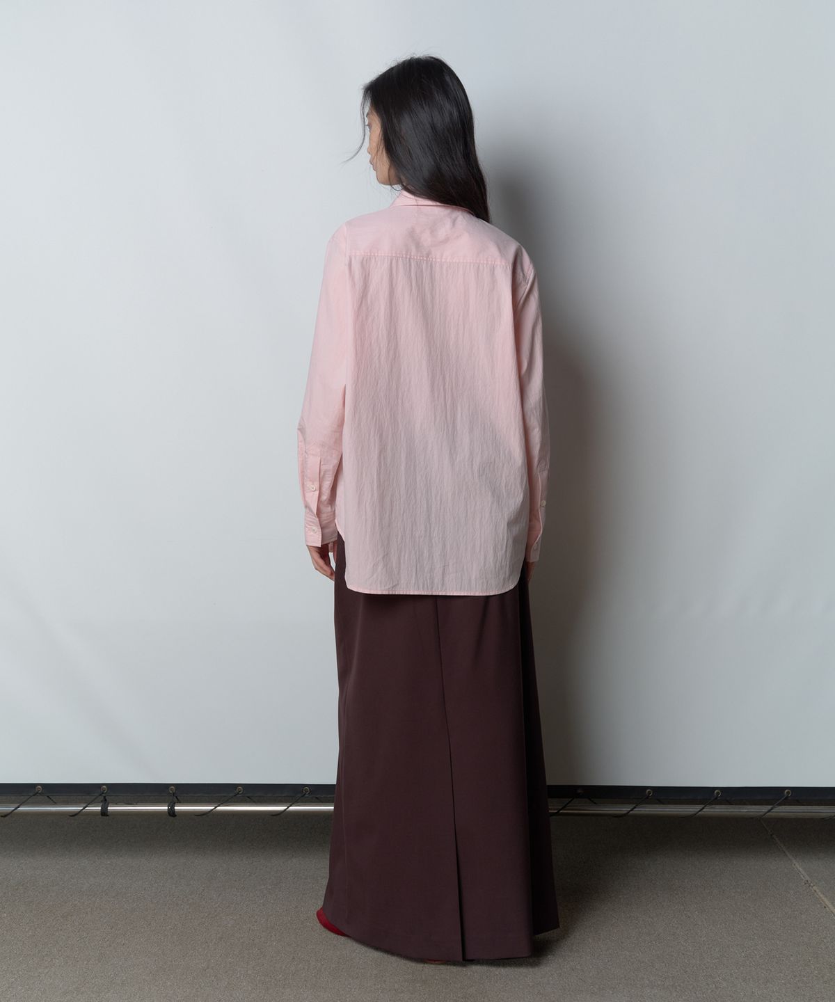 보프(VOEF) 올리 릴렉스드 코튼 나일론 셔츠 (핑크)