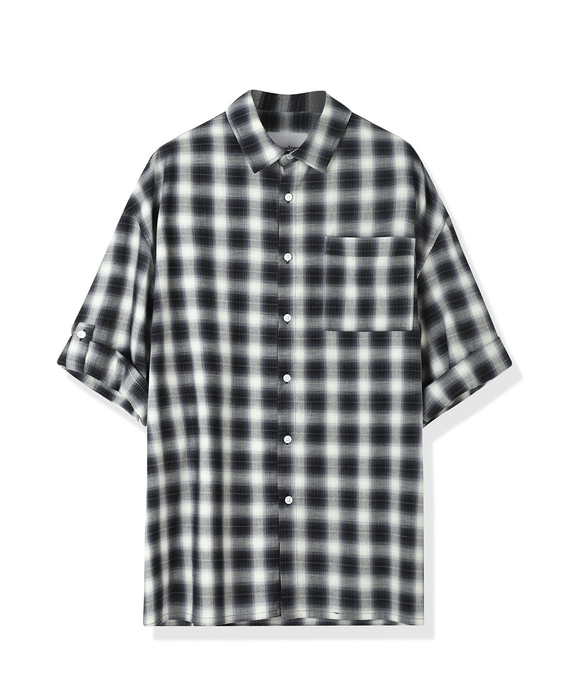 어반드레스(AVANDRESS) Harry Check Overfit Rollup shirt - 2COL