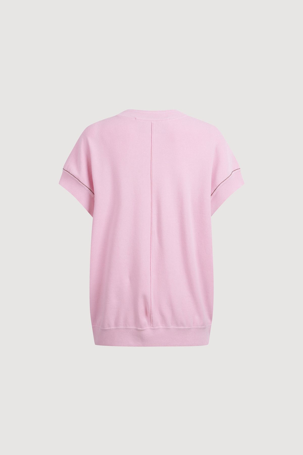럭키슈에뜨(LUCKY CHOUETTE) Letter Point Pullover (light pink) LFWAM25410PIL