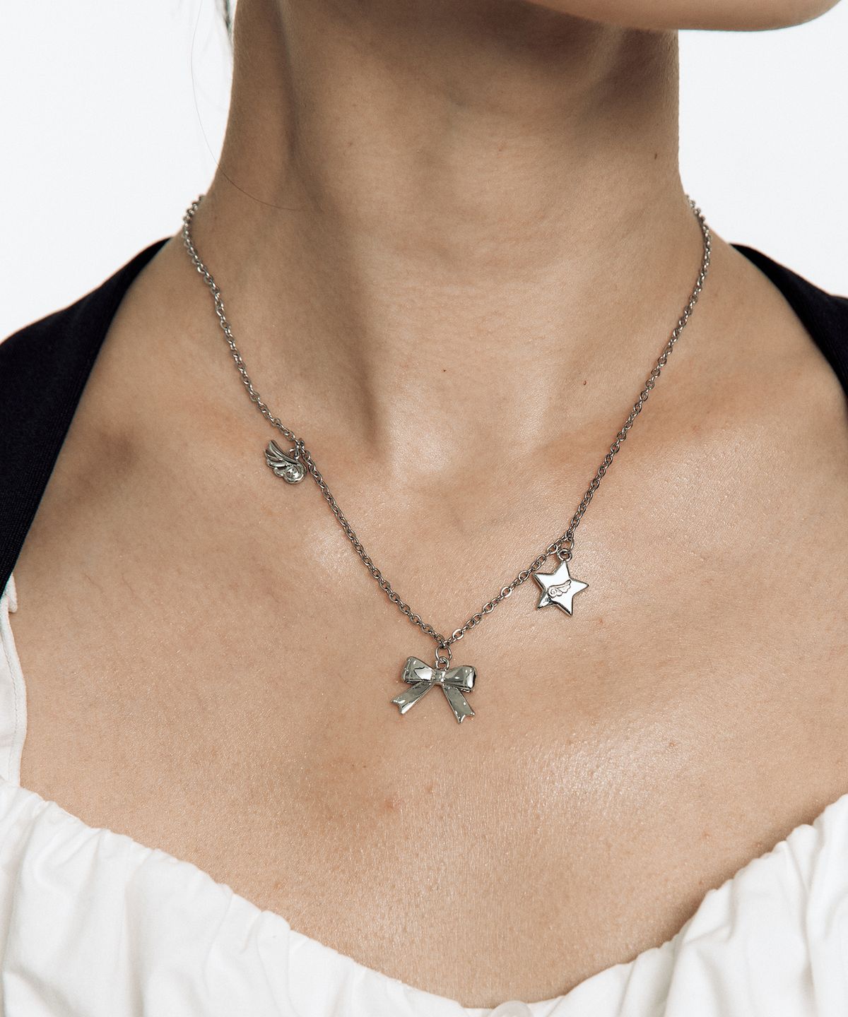 카시코(KASHIKO) Tinkle Ribbon Necklace