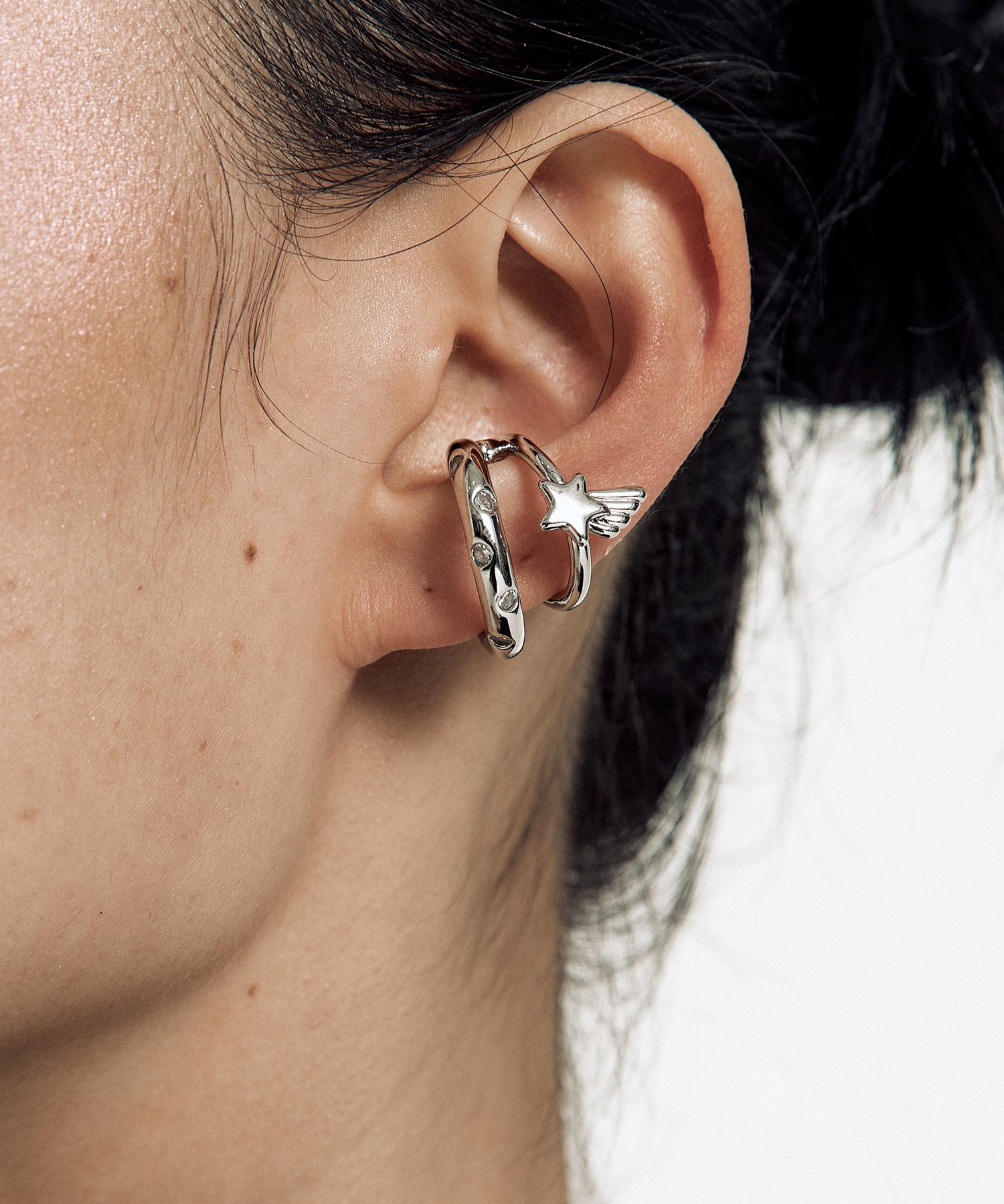 【Kashiko 25HS】Cubic Shooting Star Ear Cuff 카시코(KASHIKO) Cubic Shooting Star Ear Cuff - 후기 | 무신사