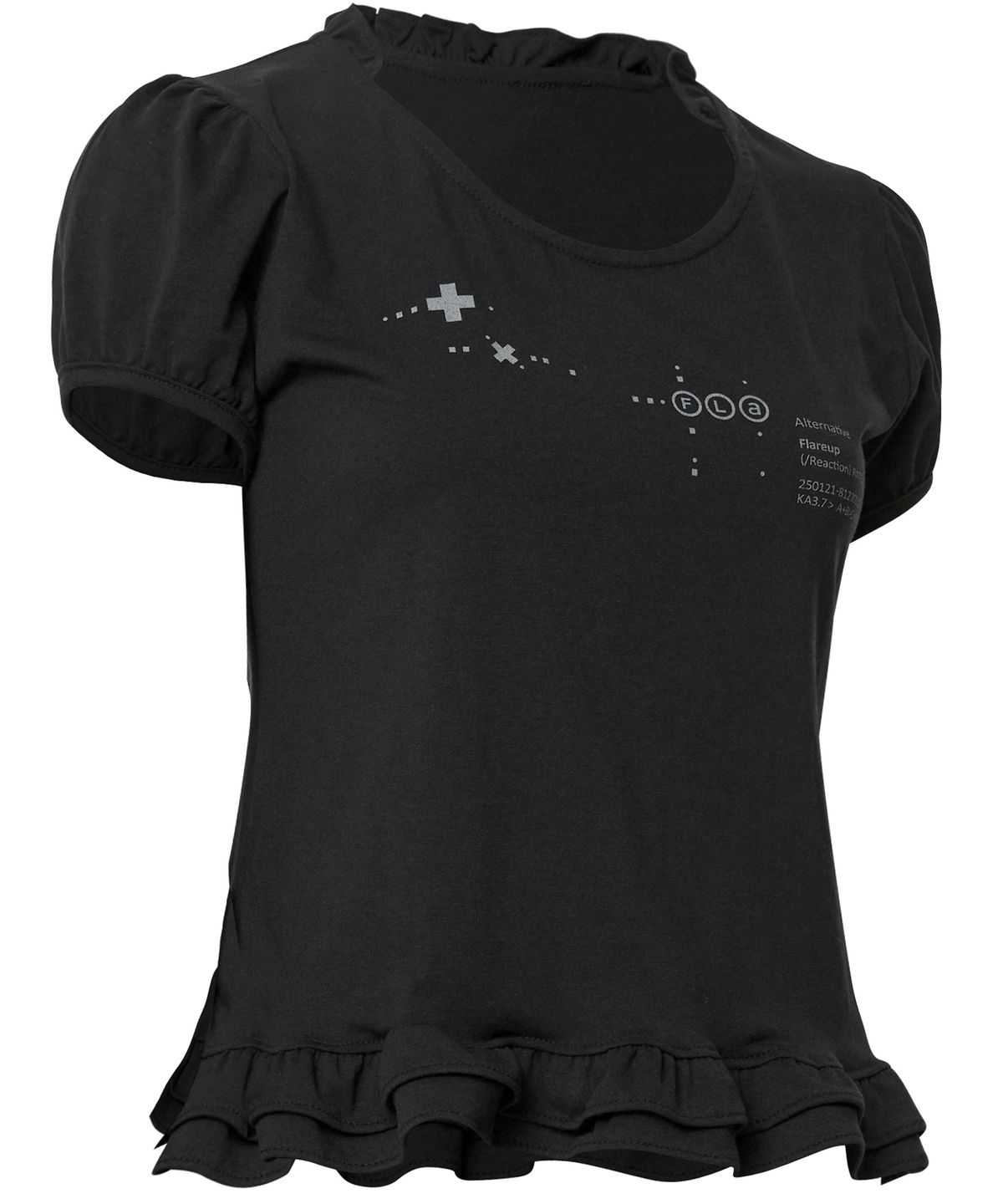 플레어업(FLAREUP) Muta Frill Puff T-Shirt (FL-168_Black)