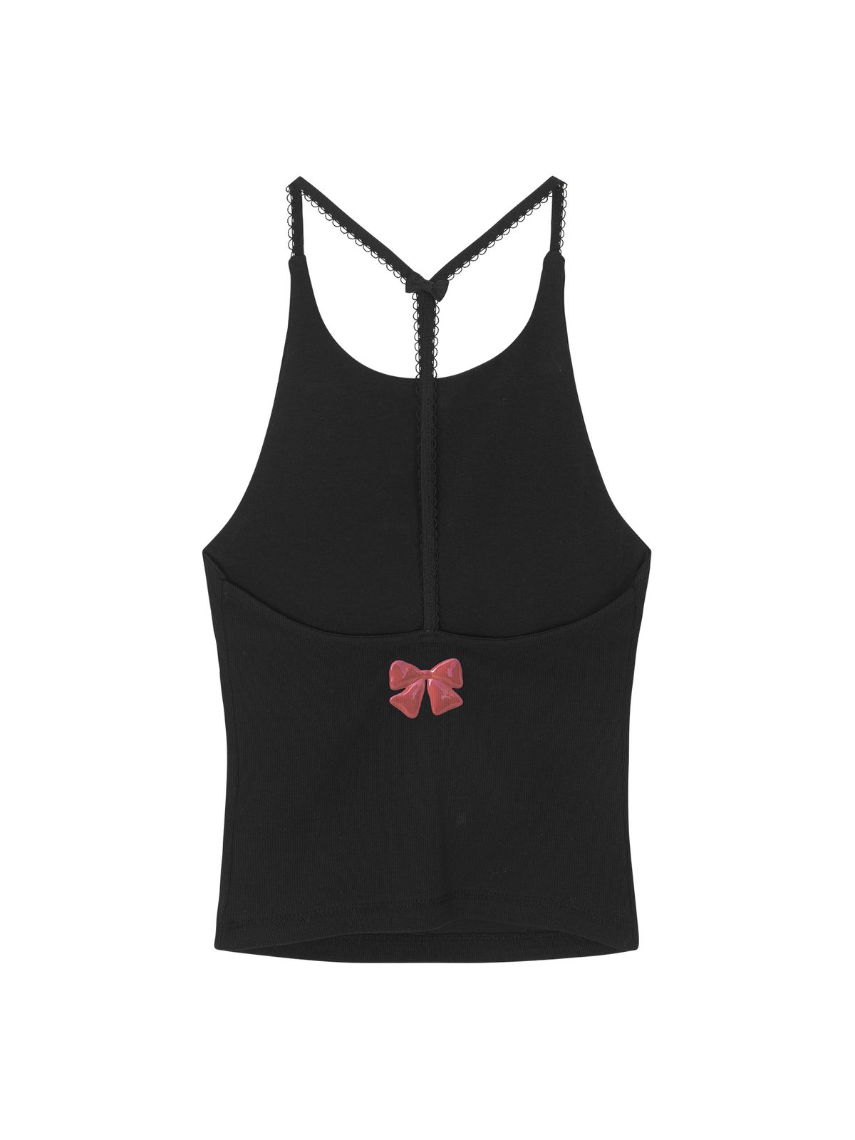 하이타이드 프랭키(HIGHTIDEFRANKIE) Ribbon Cube Halter Top Black
