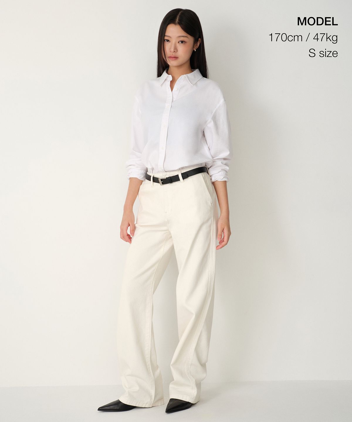 무신사 스탠다드 우먼(MUSINSA STANDARD WOMAN) 우먼즈 릴렉스드 옥스포드 셔츠 [화이트]
