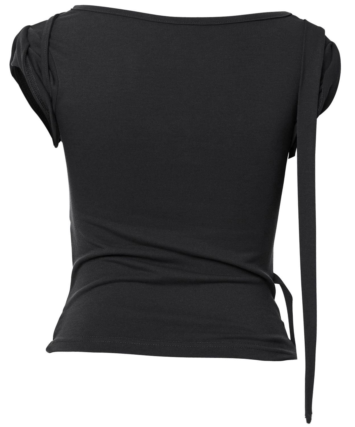 【FLAREUP】25SS★ Asymmetrical Draped Strap Roll-Up T-Shirt MUSINSA | FLAREUP Asymmetrical Draped Strap Roll-Up T-Shirt