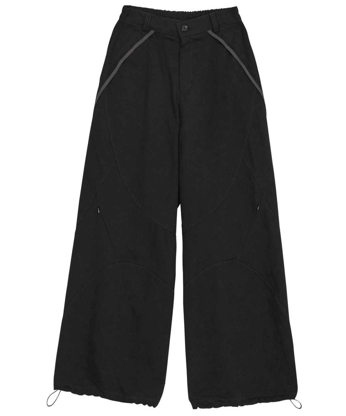 플레어업(FLAREUP) Asymmetrical Wide Pants (FL-253_Black)
