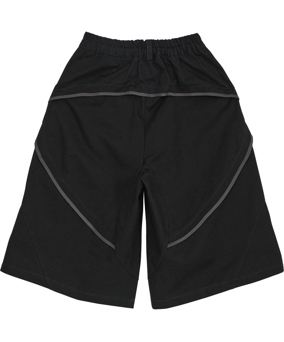 플레어업(FLAREUP) Asymmetrical Bermuda Shorts (FL-254_Black)