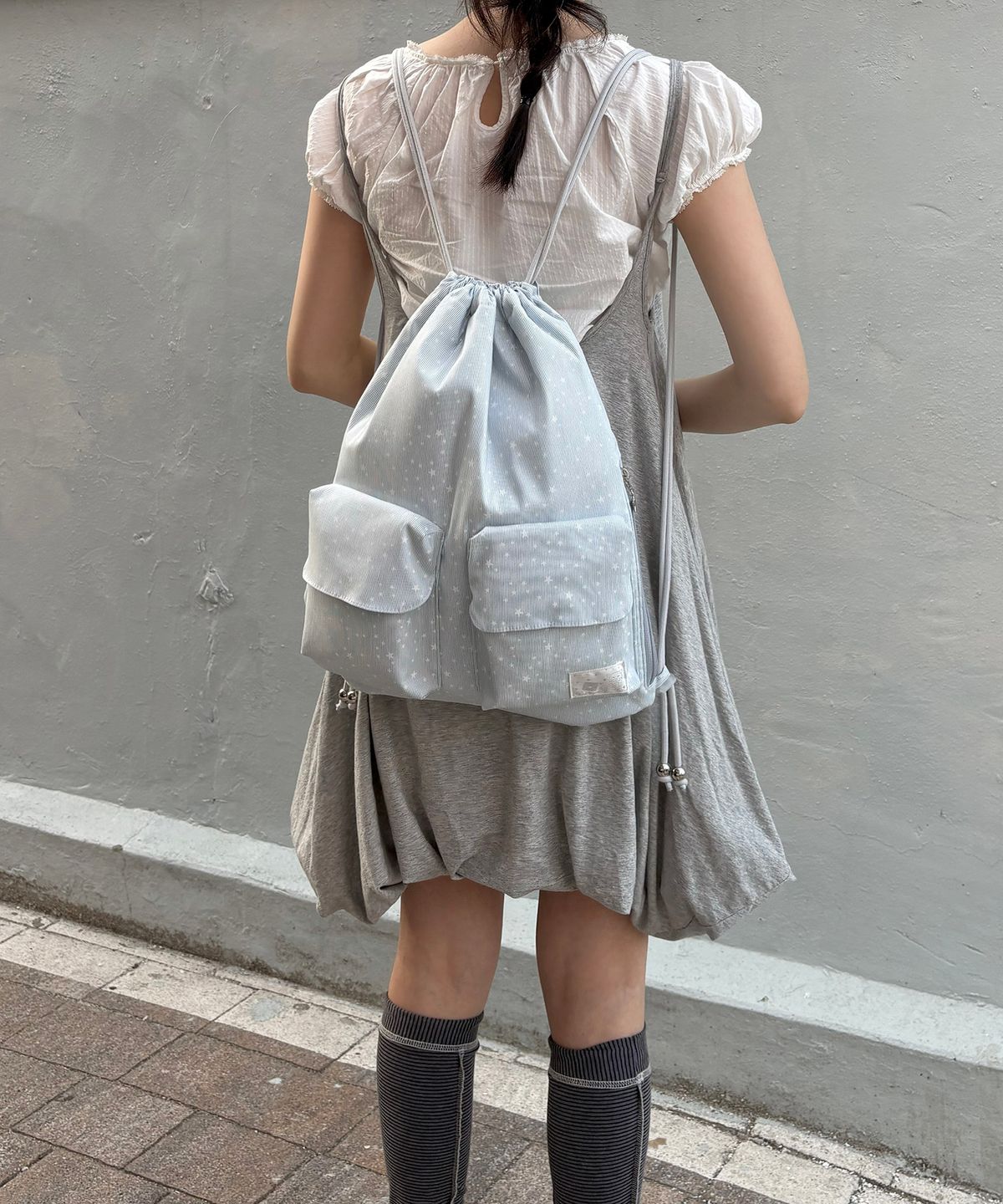 포이에(POIE) two pocket string bag(star)