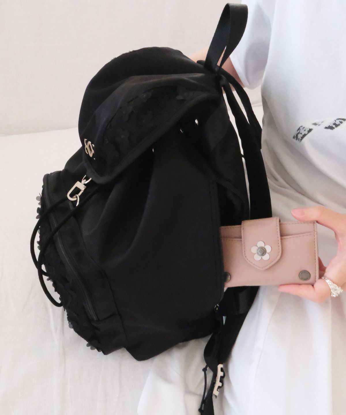 시월107(SIWL107) Garden Backpack (Black)