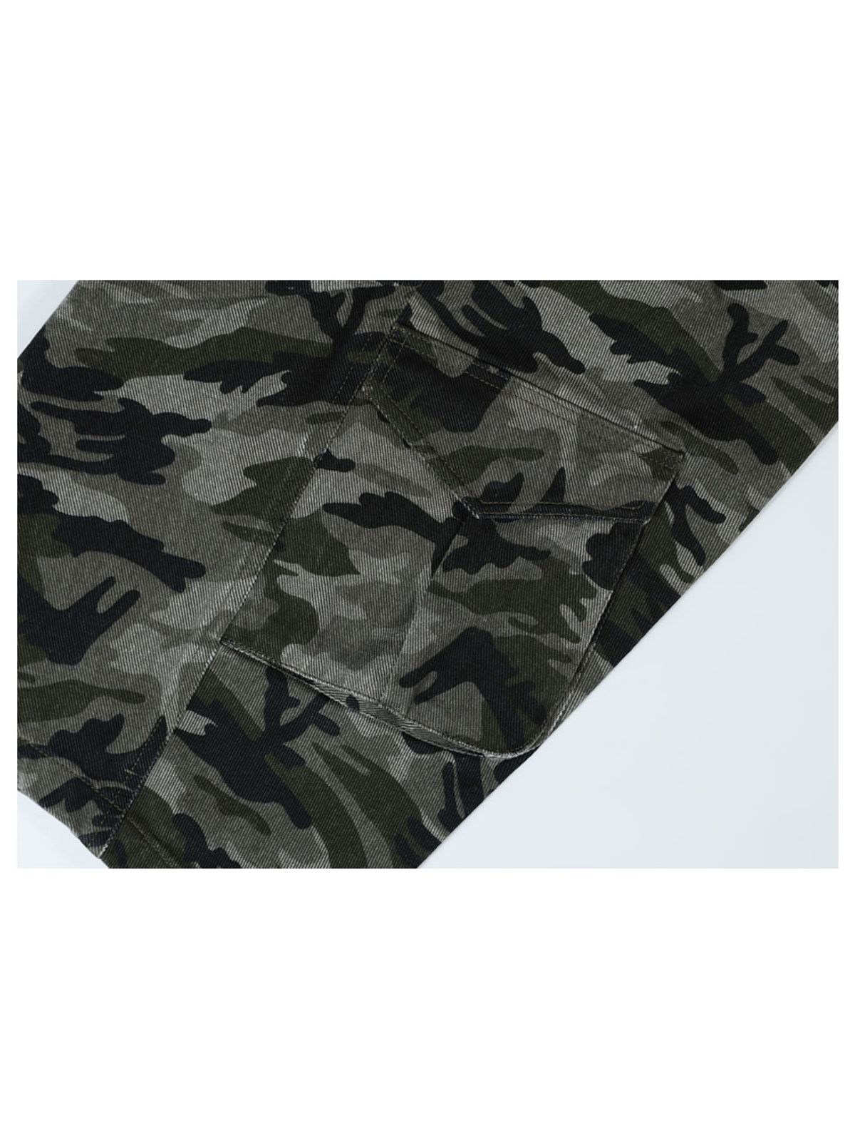 구빈(GUBIN) (W)커브드 더블 포켓 카모 팬츠