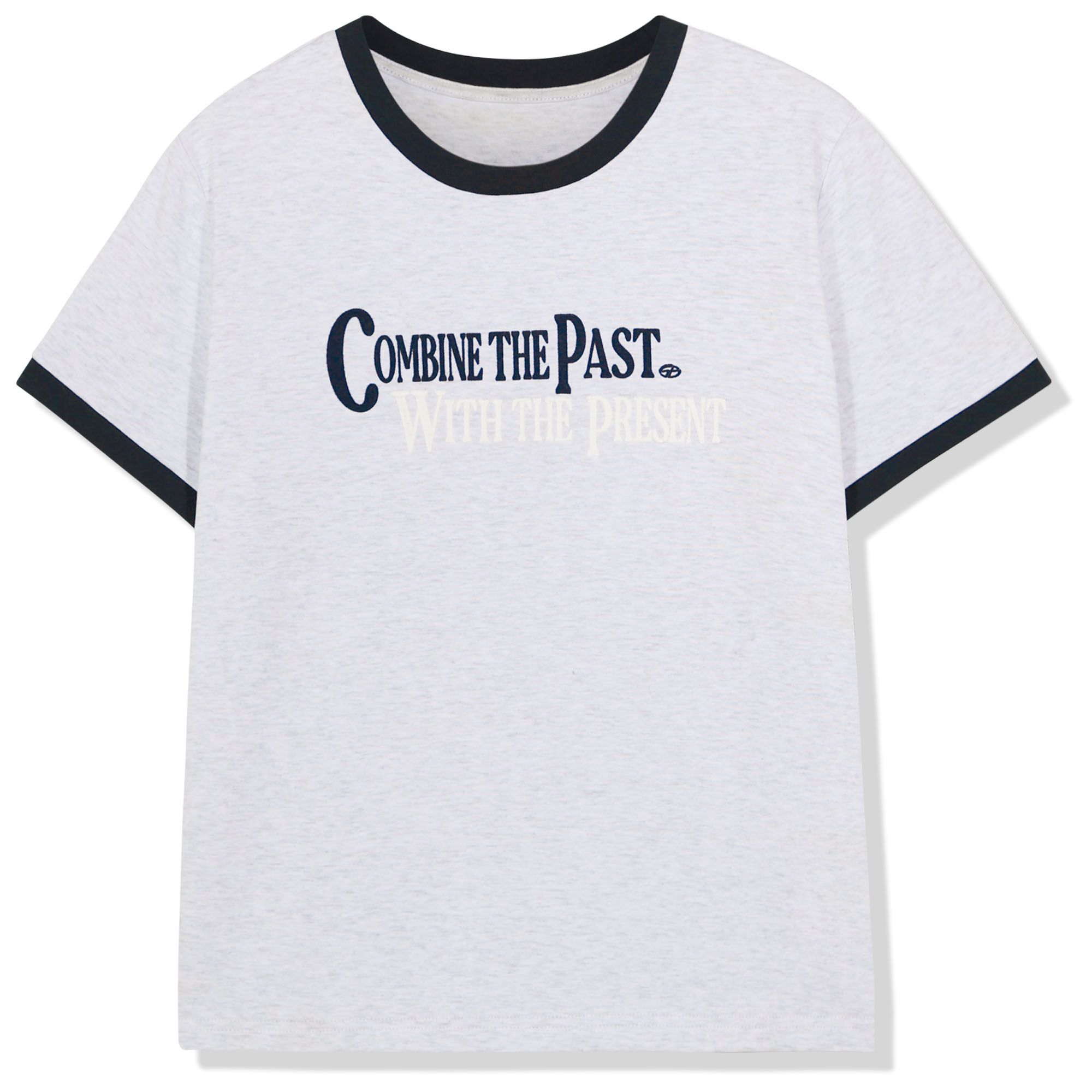 ★GUBIN★ w9229 overprinting ringer tee MUSINSA | GUBIN (w) Velvet Lettering Ringer Tee