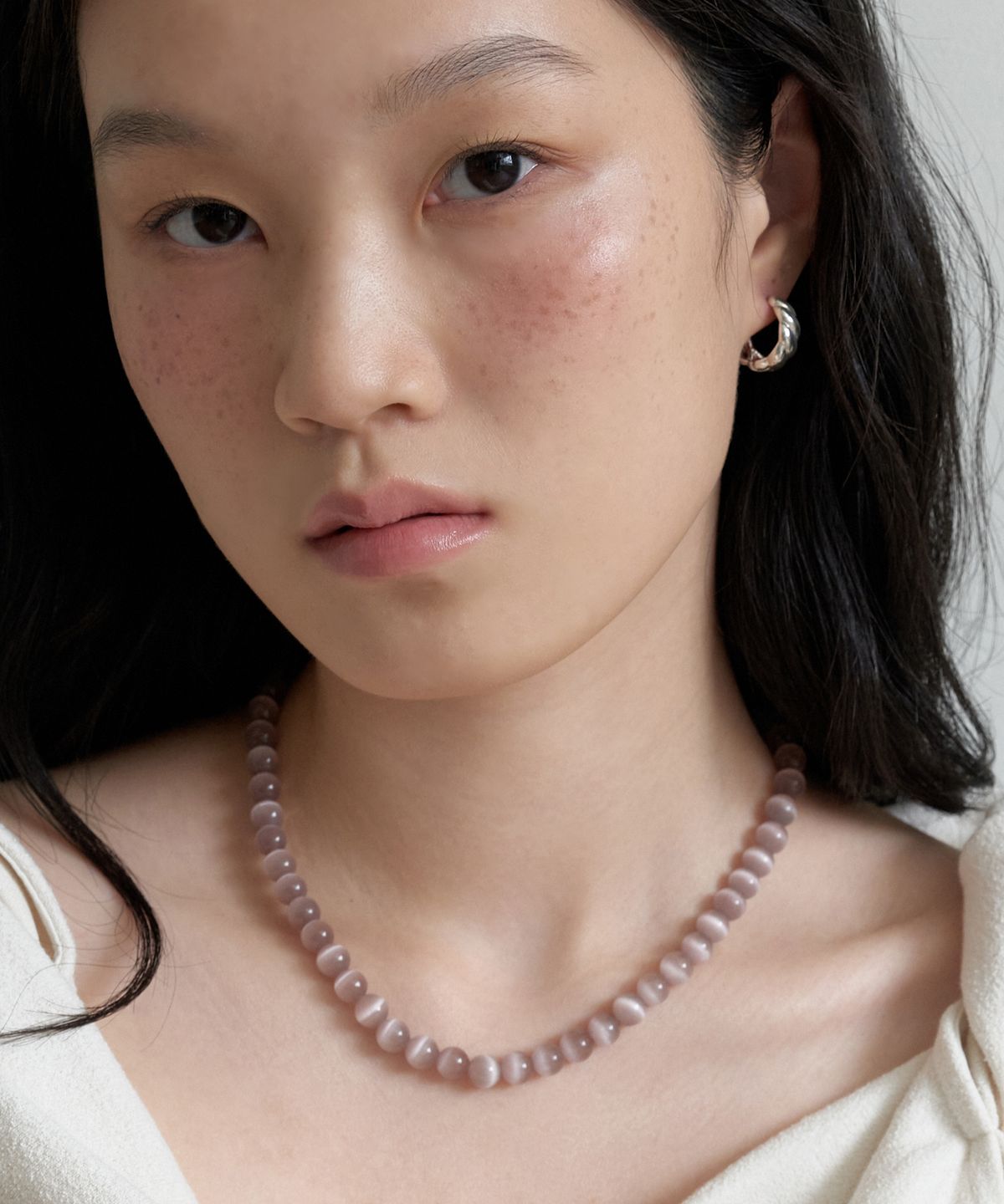 바이위켄드(BYWEEKEND) Fika gemstone necklace_brown