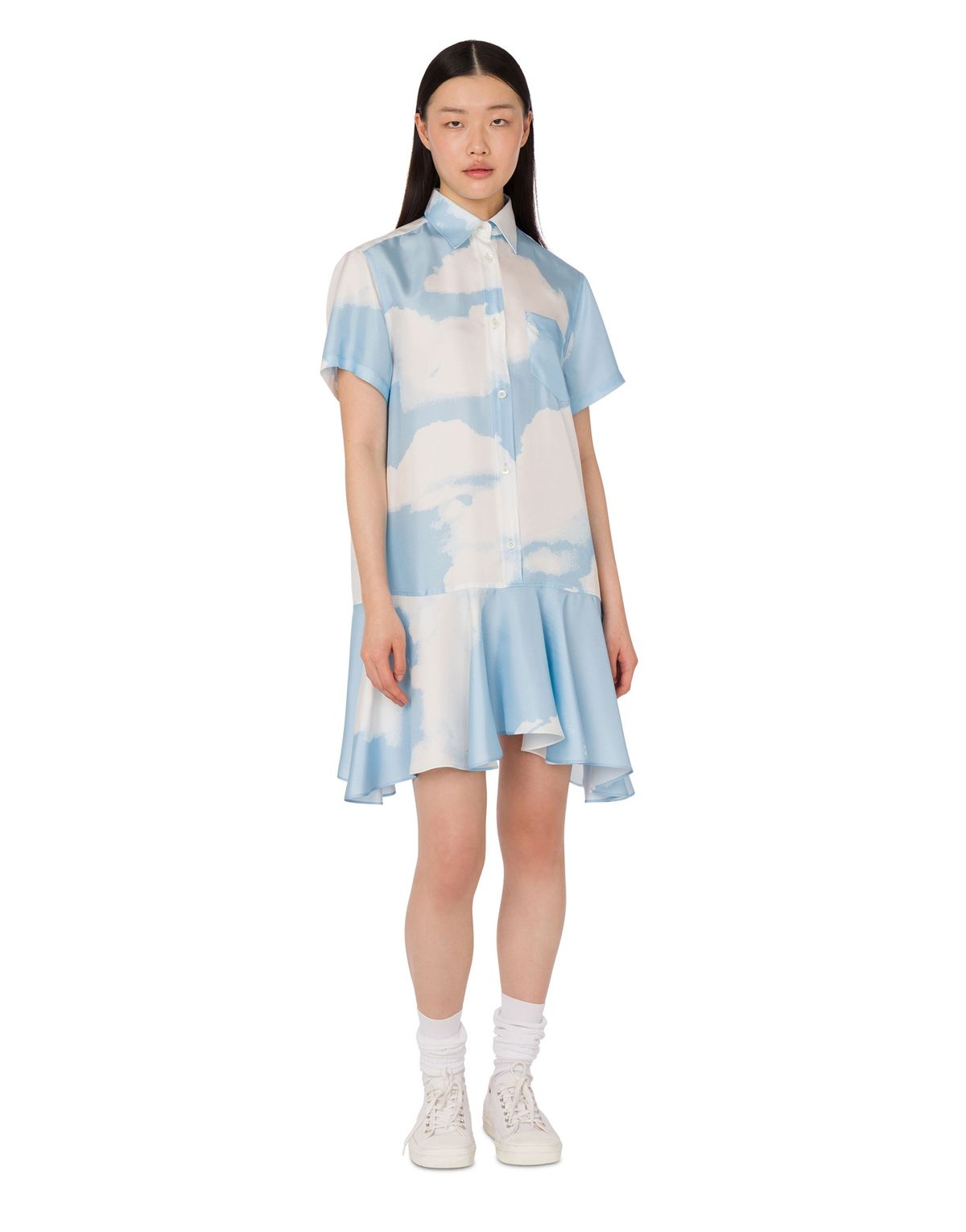 모스키노(MOSCHINO) 아카이브 클라우드 실크 트윌 드레스