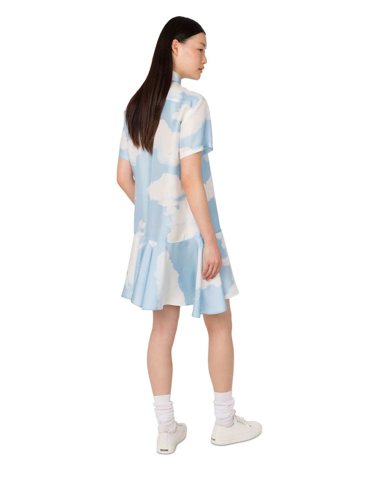 모스키노(MOSCHINO) 아카이브 클라우드 실크 트윌 드레스