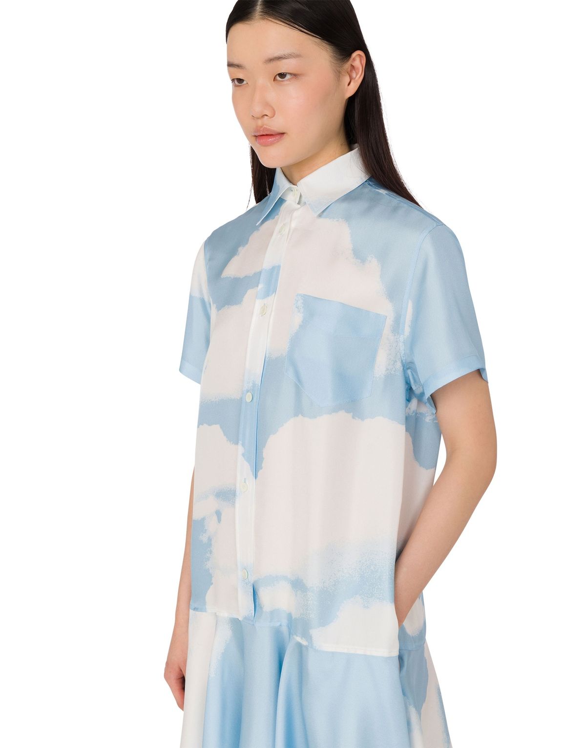 모스키노(MOSCHINO) 아카이브 클라우드 실크 트윌 드레스