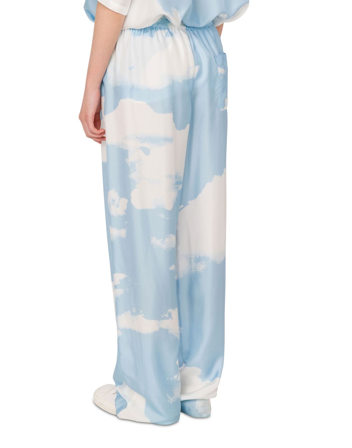 모스키노(MOSCHINO) 아카이브 클라우드 실크 트윌 팬츠