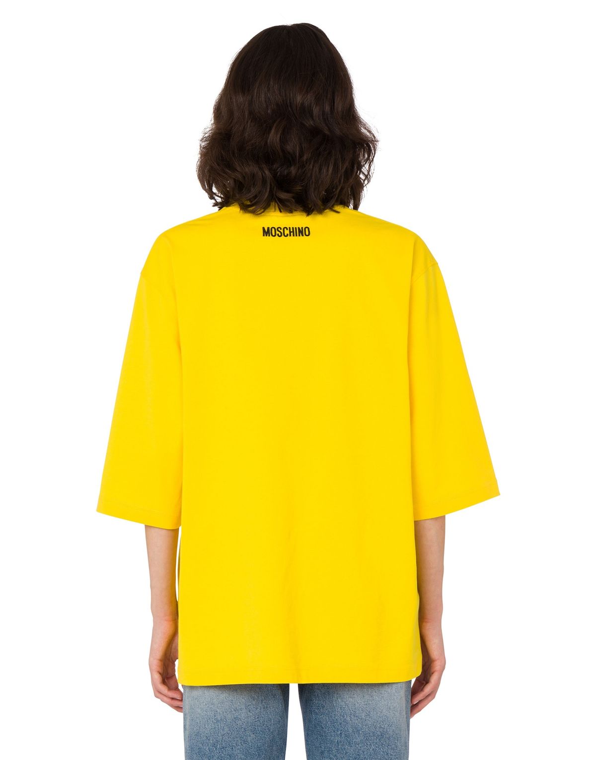 모스키노(MOSCHINO) 스마일리 코튼 저지 티셔츠_우먼