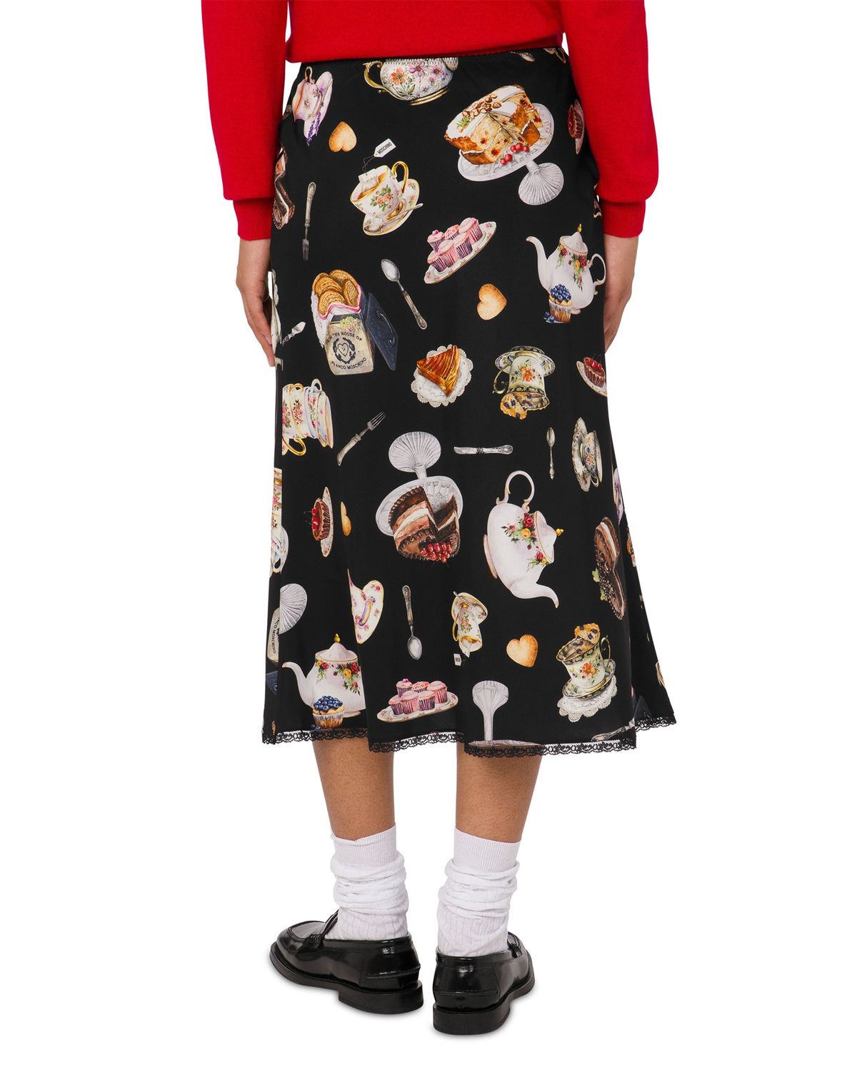 모스키노(MOSCHINO) 티타임 실크 새틴 스커트
