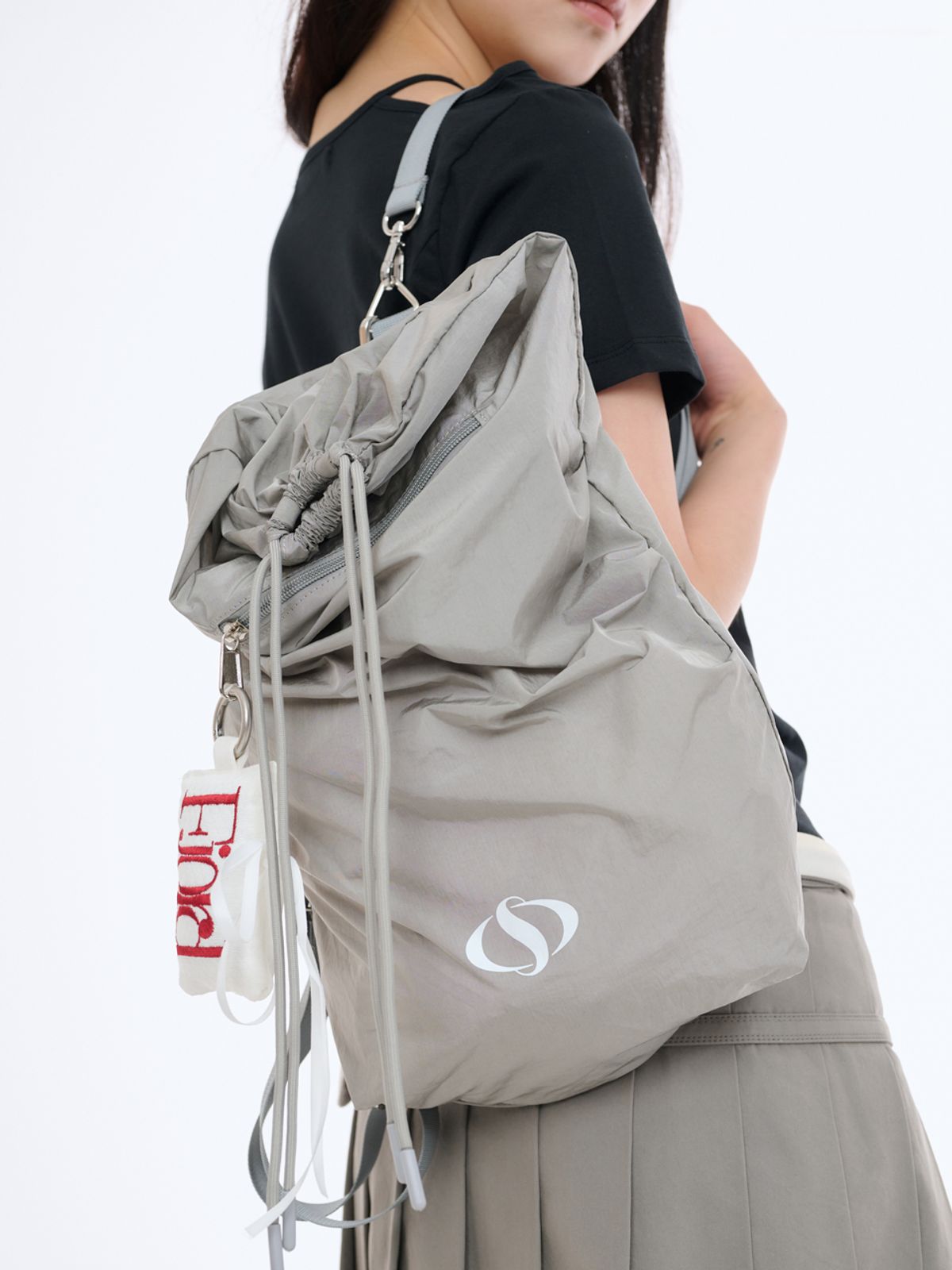 샐볼(SALBOL) 502 LIP LIGHT STRING BACKPACK [GRAY]