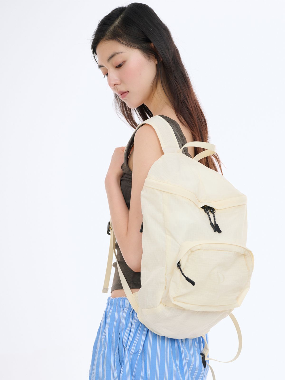 샐볼(SALBOL) 501 LIP NYLON BACKPACK [LEMON]