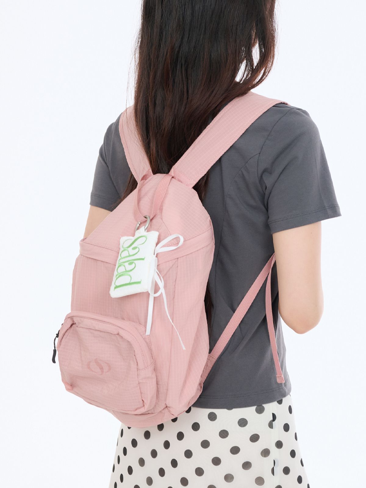 샐볼(SALBOL) 501 LIP NYLON BACKPACK [PINK]