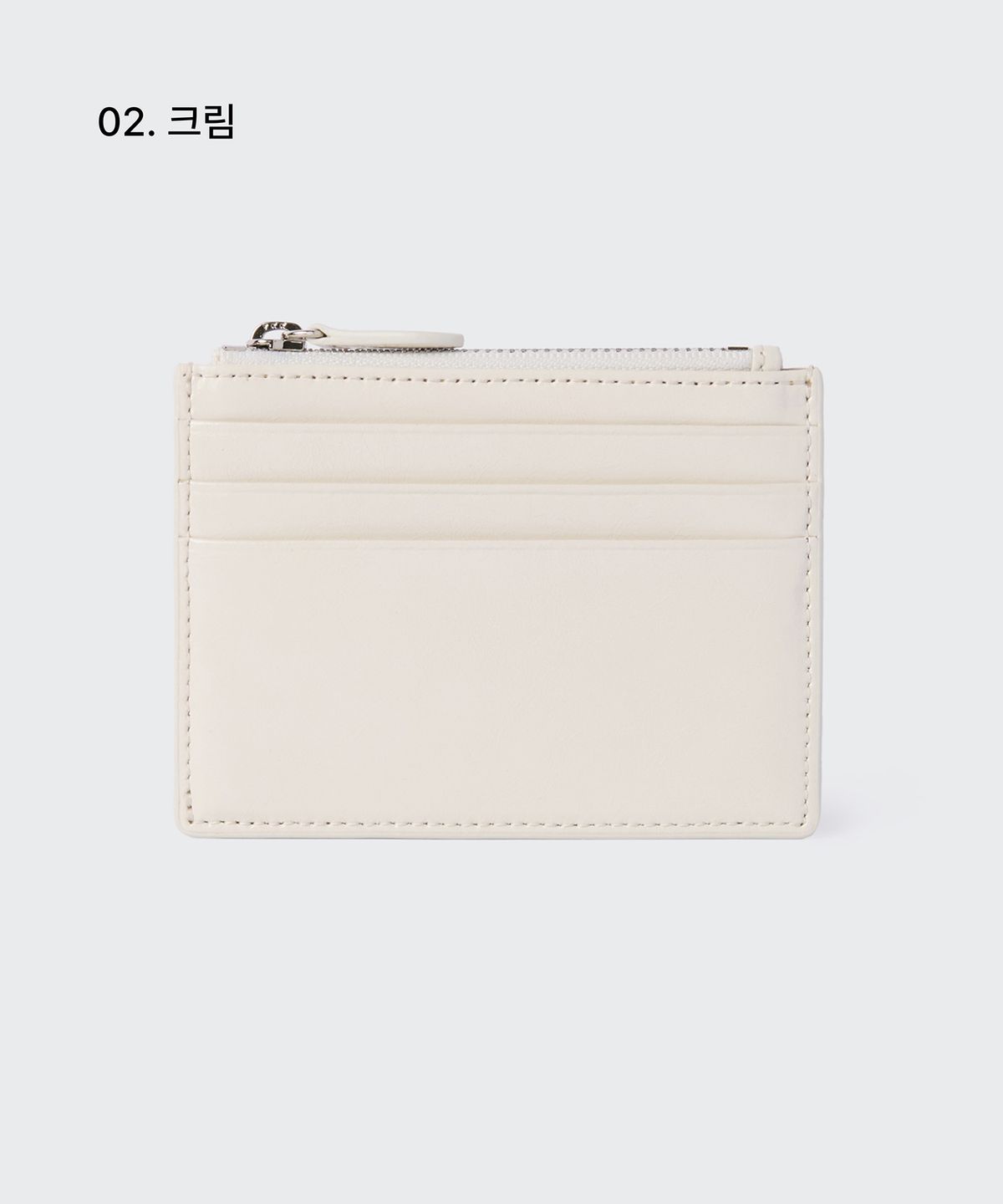 무신사 스탠다드 우먼(MUSINSA STANDARD WOMAN) 우먼즈 크링클 레더 지퍼 카드 지갑