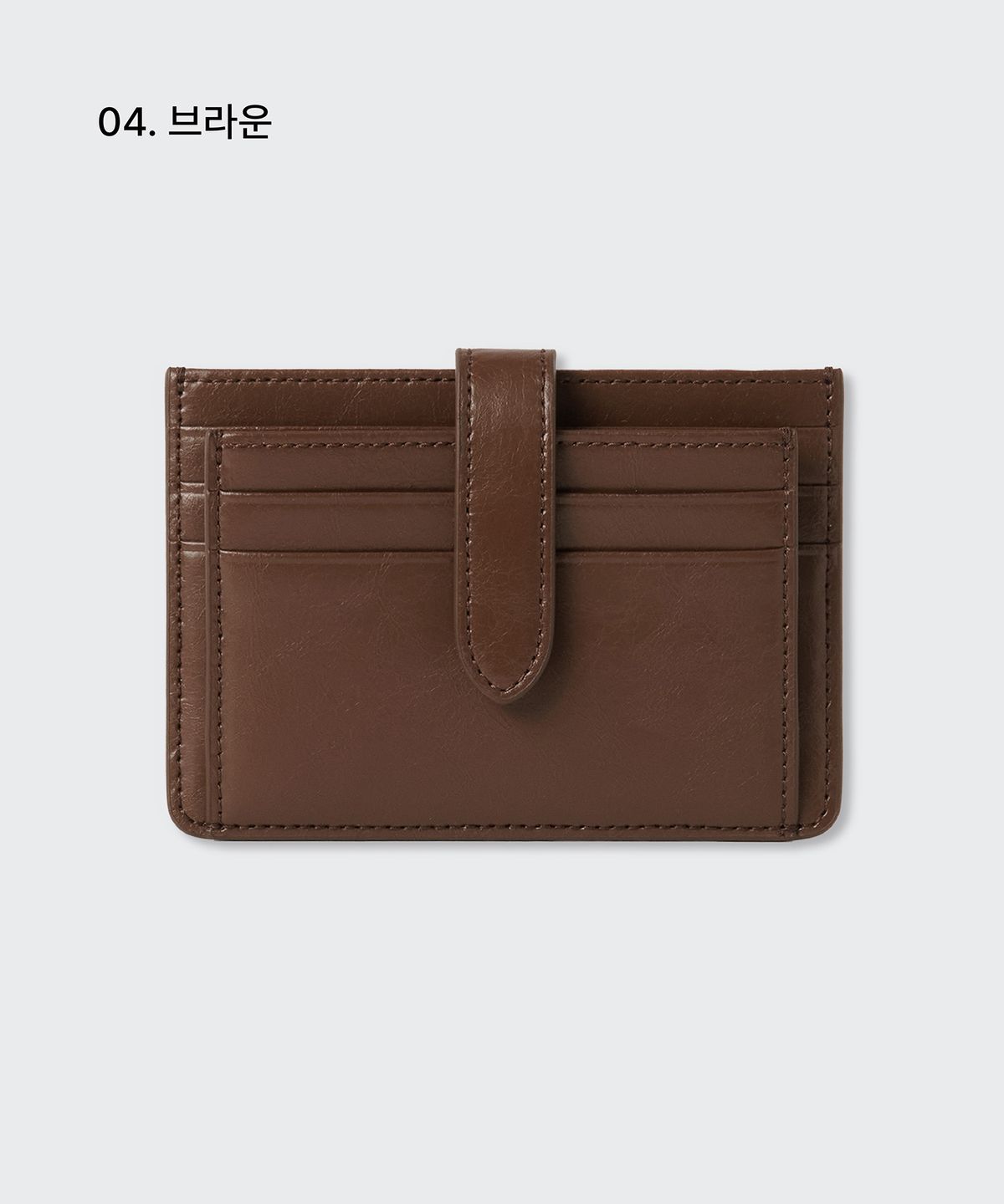 무신사 스탠다드 우먼(MUSINSA STANDARD WOMAN) 우먼즈 크링클 레더 클로저 카드 지갑